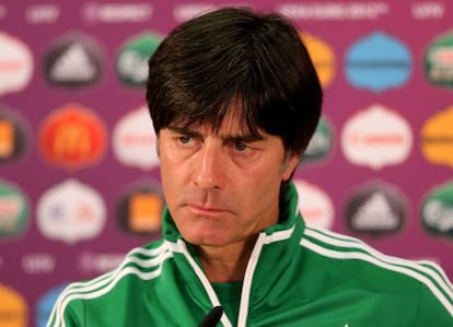 Joachm L&ouml;w en una rueda de prensa
 