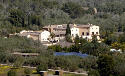 Una vista de la casa que se levanta en la finca Es Fangar, en Mallorca.