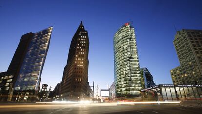 'Skyline' de Potsdamer Platz a Berlín (Alemanya).