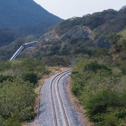 Tramo Chivela-Nizanda, donde se descarriló el tren Interoceánico, en Oaxaca, el 29 de diciembre.