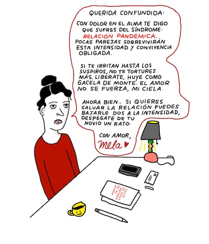 Madame Mela confundida respuesta