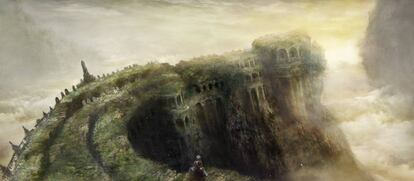 Imagen conceptual de la Ciudad Anillada de 'Dark souls III'.