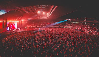 Imagen de uno de los tres conciertos que ETS ofreció en el Bikaia Arena de Bilbao el pasado marzo.
