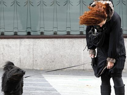 Fuerte viento en Madrid