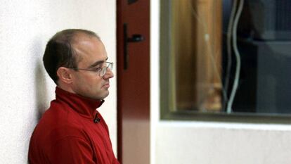 El etarra Diego Ugarte, en 2005 durante el juicio por el asesinato de Buesa y su escolta.