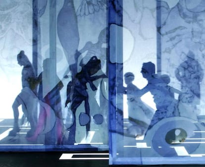 Una escena de la obra 'El público' en el Teatro Real, en Madrid.