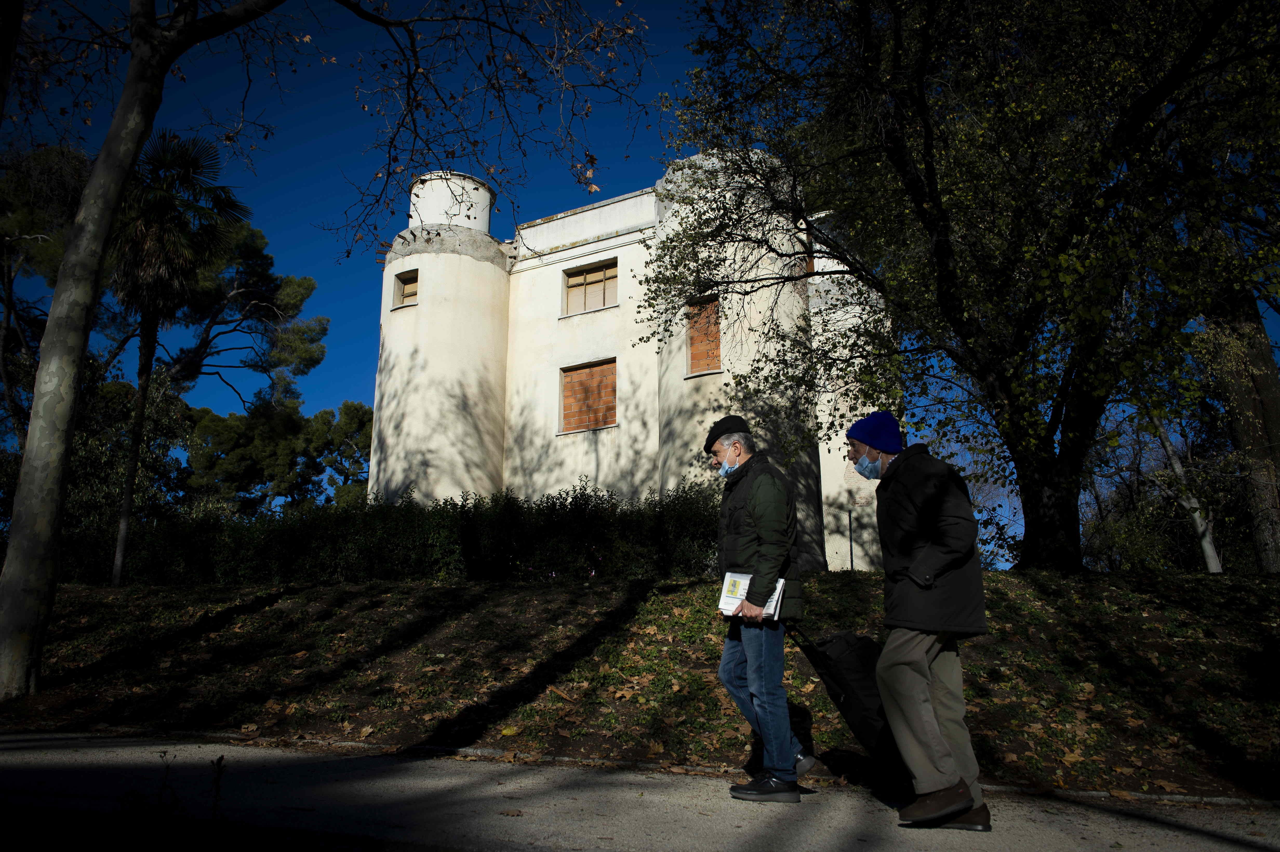 Castillete del Retiro, el que fuera primer telégrafo de la ciudad, en una imagen de 2021. 