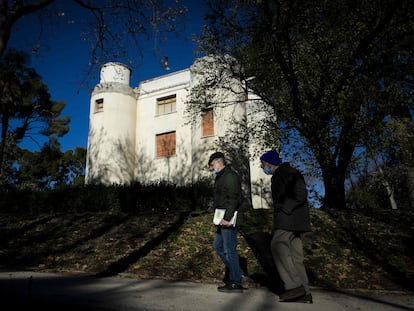 Castillete del Retiro, el que fuera primer telégrafo de la ciudad, que ahora va a restaurarse.