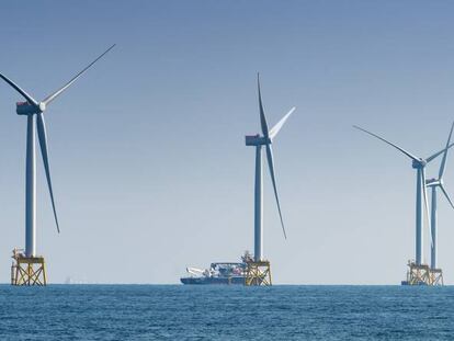 Parque eólico marino de Iberdrola East Anglia One, en Reino Unido. 