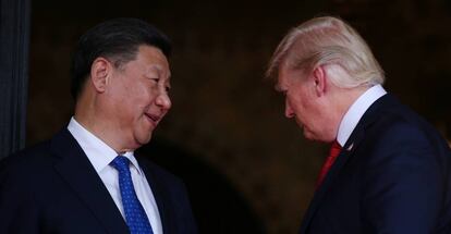 Xi Jinping y Donald Trump, en Palm Beach (Florida, EE UU), en abril.