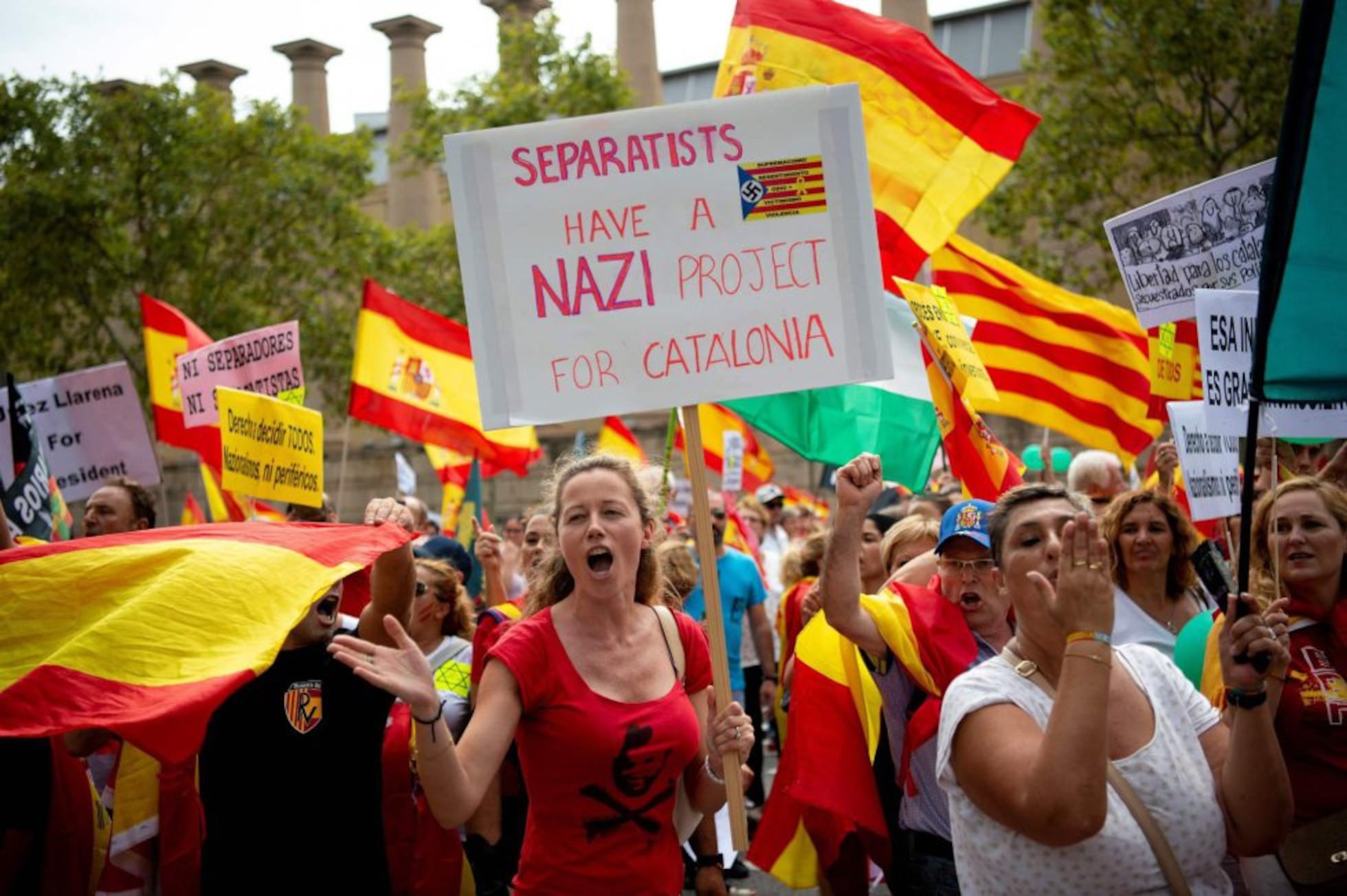 La manifestación en Barcelona por la unidad de España, en imágenes ...