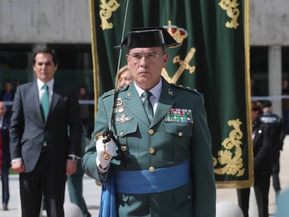 El coronel Diego Pérez de los Cobos, en su toma de posesión.