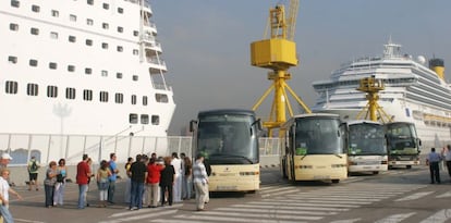 Terminal de cruceros del puerto de Barcelona.