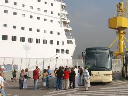 Terminal de cruceros del puerto de Barcelona.