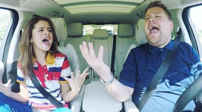 La cantante Selena Gomez ha sido una de las que más éxito ha tenido en su particular 'Carpool Karaoke'.