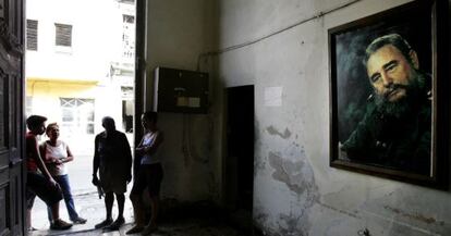 Vecinos de La Habana en febrero de 2008.