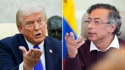 Donald Trump y Gustavo Petro.