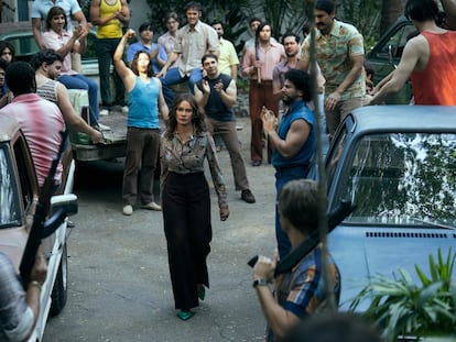 Sofía Vergara, como Griselda Blanco, en el cuarto episodio de la serie de Netflix.