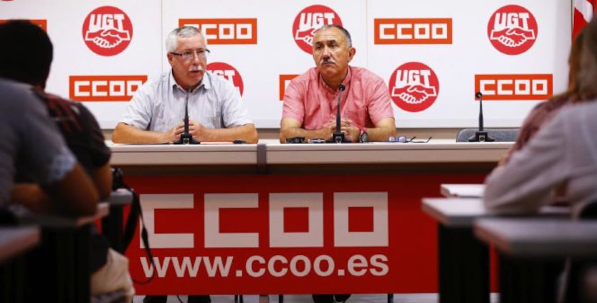 CCOO y UGT exigen diálogo a los partidos en una declaración | Economía ...