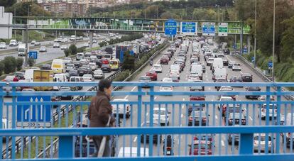 Imagen de la M-30 de Madrid. 