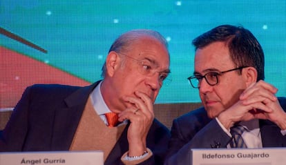 Guajardo conversa con Gurría (OCDE), este martes en la Ciudad de México.