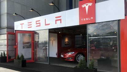 Tienda temporal de Tesla en Pozuelo