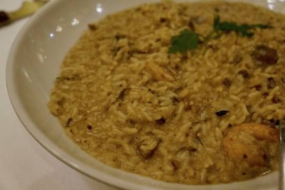 Risotto muy brillante