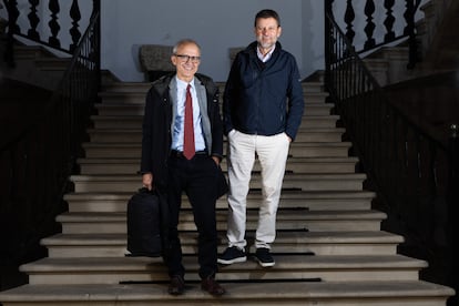 Joan Agustí y Antoni Oliver, jueces de la sala de lo social del Tribunal Superior de Justicia de las Islas Baleares, a finales de noviembre.