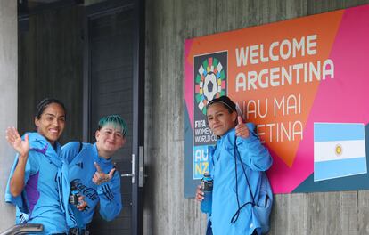 Varias jugadoras de la selección, en un entrenamiento esta semana en Auckland, Nueva Zelanda.