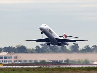 Despegue de un avión de Volotea