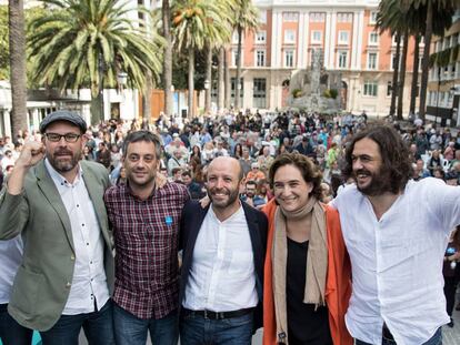 Mitin de En Marea en septiembre pasado en A Coru&ntilde;a.