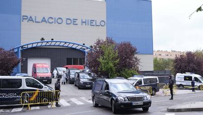 El Palacio de Hielo de Madrid, usado como morgue por el coronavirus.