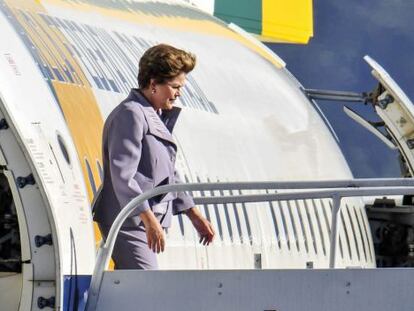 Dilma Rousseff chega &agrave; c&uacute;pula da CELAC na Costa Rica. 