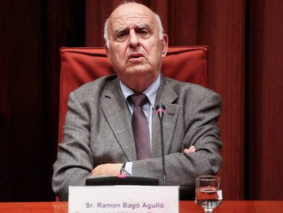 Ramon Bagó, al Parlament, el 2013.