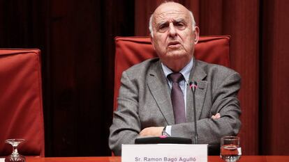 Ramon Bagó, en el Parlament, en 2013.