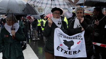 Manifestación celebrada en Bilbao el pasado enero a favor del acercamiento de los presos de ETA.