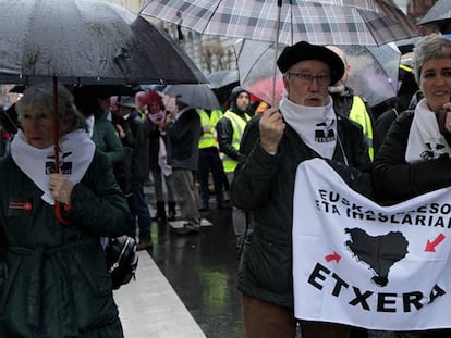 Manifestación celebrada en Bilbao el pasado enero a favor del acercamiento de los presos de ETA.