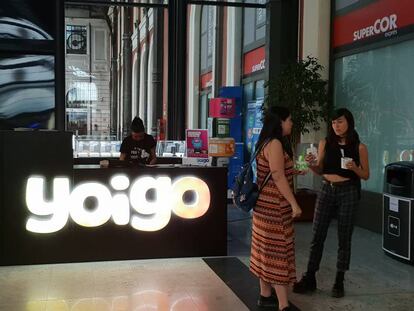 Una tienda de Yoigo en Madrid. 