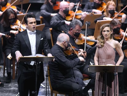 Xabier Anduaga (Gérald) y Sabine Devieilhe (Lakmé) en su dúo del primer acto de la ópera de Léo Delibes.