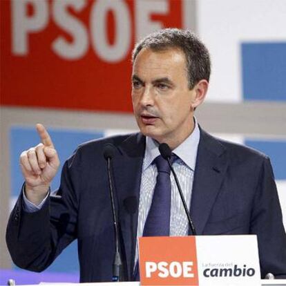 Zapatero, en su primera intervención del 37º Congreso del PSOE.