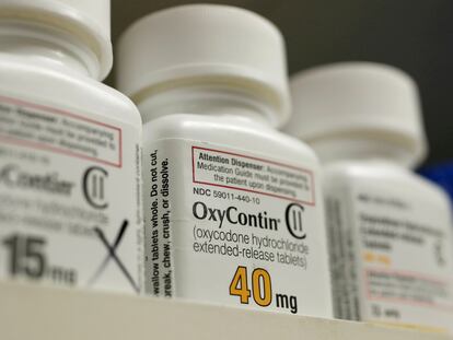 Frascos del analgésico OxyContin en una farmacia de Provo (Utah)