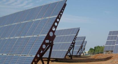 Imagen de una instalación fotovoltaica. 