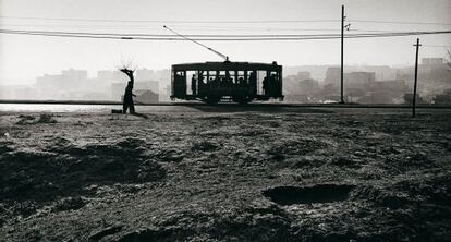 &#039;Tranv&iacute;a en el paseo de Extremadura. Madrid, 1959&#039;.