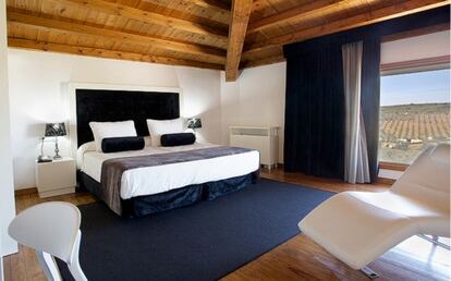 Una de las habitaciones del Convento San Diego, en Fuentes de León (Badajoz).