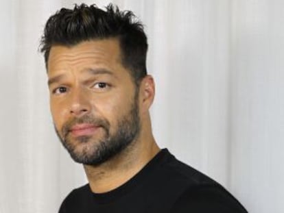 Ricky Martin, a seu passo por Madrid.