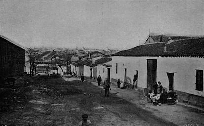 Calle de la Verdad, barrio del Marqués de Comillas, a principios del siglo XX.