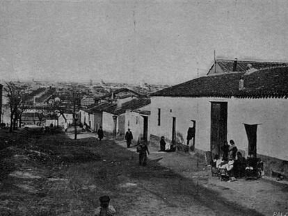 Calle de la Verdad, barrio del Marqués de Comillas, a principios del siglo XX.