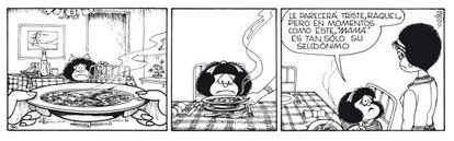 Mafalda y su peor enemigo: la sopa.