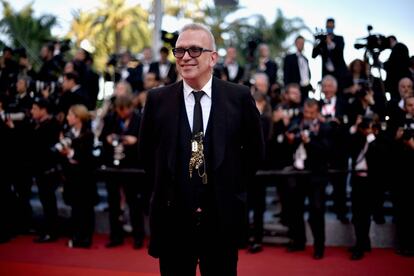 El diseñador sobre la alfombra roja del Festival de Cannes.