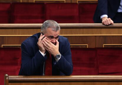 Santos Cerdán en el Congreso de los Diputados, el 31 de octubre.